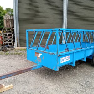 Watson 14 FT 28 Space Feed Trailer Detachable Sides Rear Opening Door